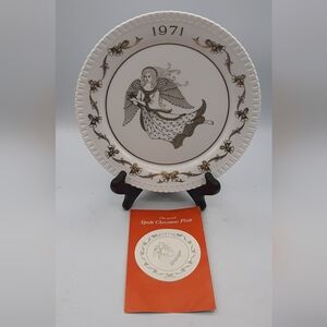 Vintage The Second SPODE 1971 Twelve Days OF Christmas Plate England Boxed